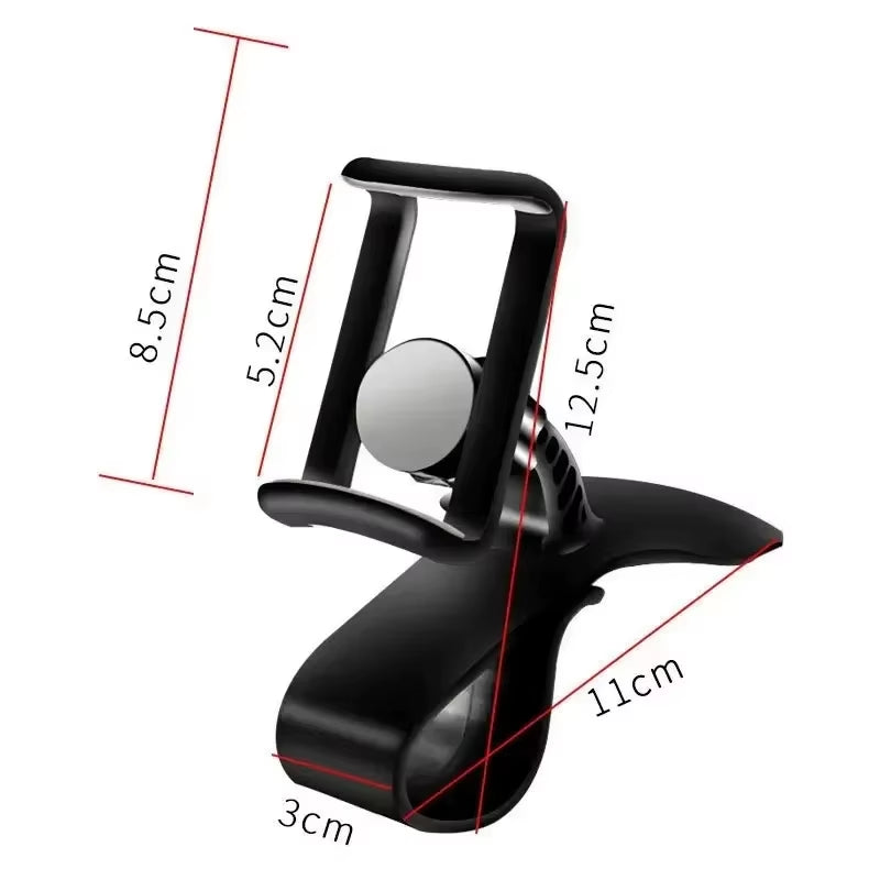 360 Rotatable Car Phone Holder  Cell Phone Stands Car Rack Dashboard Support for Auto Grip Mobile Phone Fixed Bracket